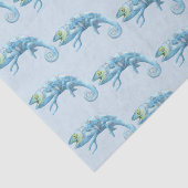 ブルーカメレオンパターンティッシュペーパー 薄葉紙 (詳細)