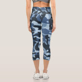 ブルーカモフラージカプリレギンス カプリレギンス (裏面)