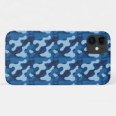 ブルーカモフラージケース | iPhone | iPad | Samsung Case-Mate iPhoneケース (裏面(横))