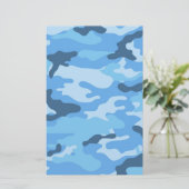 ブルーカモフラージスクラップブッククラフト紙 (スタンド正面)