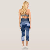 ブルーカモフラージパターンカプリレギンス カプリレギンス (裏面)