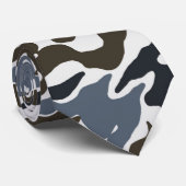 ブルーカモフラージメンズタイ ネクタイ (ロール)