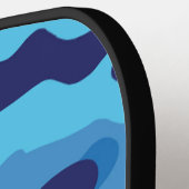 ブルーカモフラージモノグラム ピックルボールラケット (左詳細)