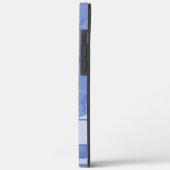 ブルーカモフラージモノグラム Case-Mate iPhoneケース (裏面 / 左)