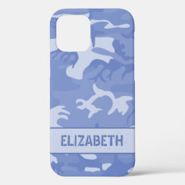 ブルーカモフラージュモノグラム iPhone 12ケース