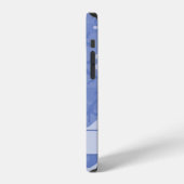 ブルーカモフラージュモノグラム iPhoneケース (左側面)
