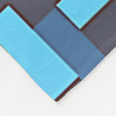 ブルーカモフラージュラグ フリースブランケット (角)