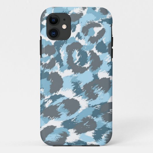 ブルーカモフラージュ柄 Case-Mate iPhoneケース (裏面)