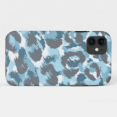 ブルーカモフラージュ柄 Case-Mate iPhoneケース (裏面(横))