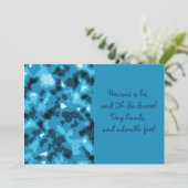 ブルーカモフラージュ男の赤ちゃん誕生のお知らせ 案内状 (スタンド正面)