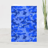 ブルーカモフラージュ16誕生日カード カード (裏面)
