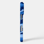 ブルーカモフラージュ オリジナルデザイン Case-Mate iPhoneケース (裏面 / 右)