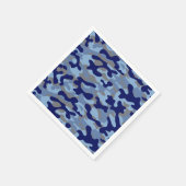 ブルーカモフラージュ  スタンダードカクテルナプキン (角)