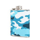 ブルーカモフラージュ |ビニール包まれたフラスコ フラスク (左)