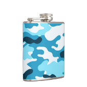 ブルーカモフラージュ |ビニール包まれたフラスコ フラスク (右)