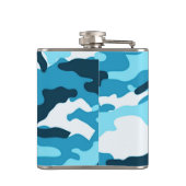 ブルーカモフラージュ |ビニール包まれたフラスコ フラスク (裏面)