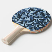 ブルーカモフラージュ 卓球ラケット (正面アングル)