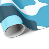 ブルーカモフラージュ |折り返し紙 ラッピングペーパー (ロールコーナー)