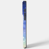 ブルーカラフルウォーターモダンカラーアートスターリーナイト Case-Mate iPhoneケース (裏面 / 左)