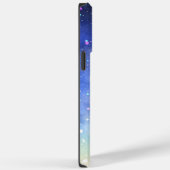 ブルーカラフルウォーターモダンカラーアートスターリーナイト Case-Mate iPhoneケース (裏面 / 右)