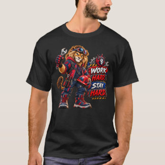 ブルーカラーの誇り 労働者の日 ハードワークを貫く Tシャツ