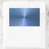 ブルーカラーカスタムテンプレート空白のトレンディーエレガント 長方形シール (バッグ)