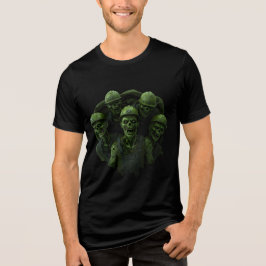 ブルーカラーハロウィンゾンビ トライブレンドＴシャツ