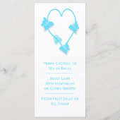 ブルーカラーバタフライハート結婚ズディナー メニュー (裏面)