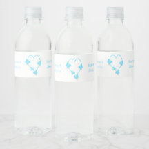 ブルーカラーバタフライハート結婚デザイン