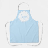 ブルーカラービジネス用ブランドのユニフォームカスタムロゴ エプロン (正面)