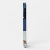 ブルーカラーブロックキャットフォトコラージモノグラムペット Case-Mate iPhoneケース (裏面/左)