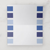 ブルーカラーブロックスポーツパーティー座席表 プレイスカード (内部開封)