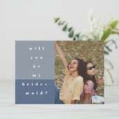 ブルーカラーブロック写真は私の花嫁のメイド セーブザデート (スタンド正面)