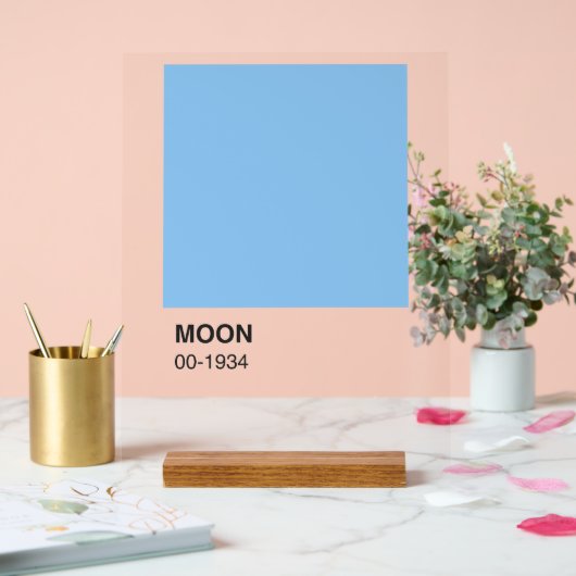 ブルーカラームーンソング – 背澄ん景 アクリルサイン (ウェディング)