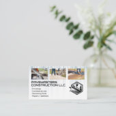 ブルーカラー労働者 | 元請負人 名刺 (スタンド正面)