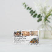 ブルーカラー労働者 | 重機 | ビルダー 名刺 (スタンド正面)