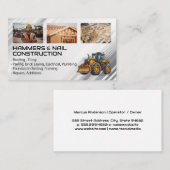 ブルーカラー労働者 | 重機 | ビルダー 名刺 (正面/裏面)