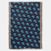 ブルーカリブー スローブランケット (正面縦)