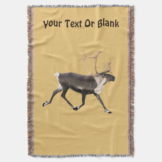 ブルーカリブー スローブランケット (正面縦)