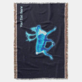 ブルーカリブー スローブランケット (正面縦)