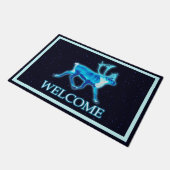 ブルーカリブー（トナカイ） – ようこそ ドアマット (アングル)