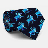 ブルーカリブー(トナカイ)ネクタイ ネクタイ (ロール)