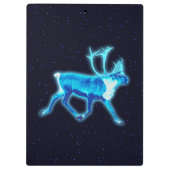 ブルーカリボウ（トナカイ） クリップボード (裏面)