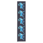 ブルーカリボウ(トナカイ) ショートテーブルランナー (正面)