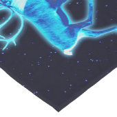 ブルーカリボウ(トナカイ) ショートテーブルランナー (コーナー)