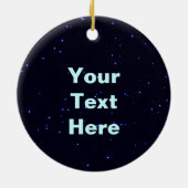 ブルーカリボウ(トナカイ) セラミックオーナメント (裏面)