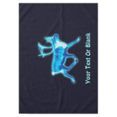 ブルーカリボウ(トナカイ) テーブルクロス (正面)