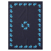 ブルーカリボウ(トナカイ) テーブルクロス (正面)