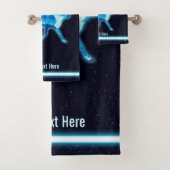 ブルーカリボウ（トナカイ） バスタオルセット (インサイチュ)