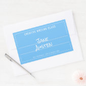 ブルーカレッジコンポジションノートブックラベル 長方形シール (封筒)